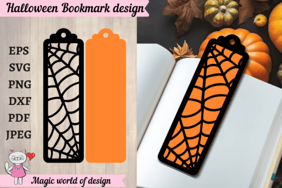 Download Halloween Spider Web Bookmark SVG - Halloween spider web Collection