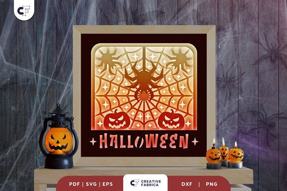 Download Halloween Spider Web 3D Light Box - Halloween spider web Collection
