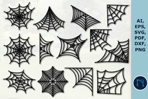 Download Paper Cut Halloween Spider Web SVG Set - Halloween spider web Collection